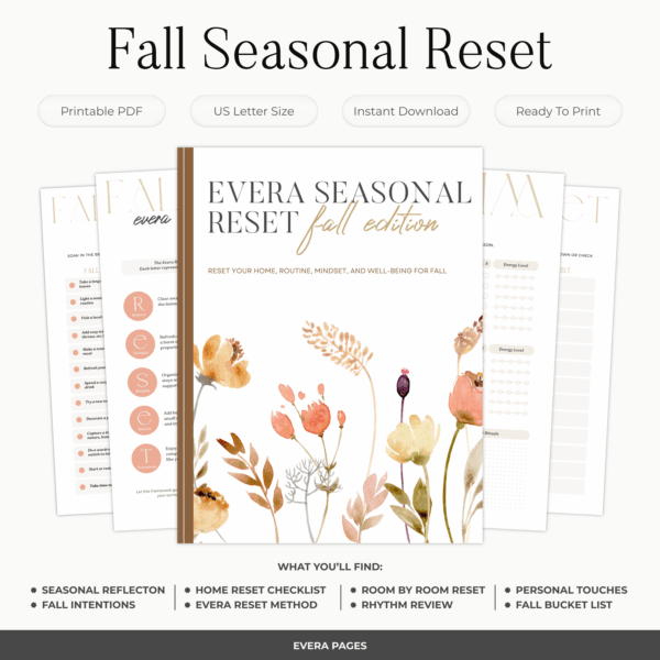 fall reset workbook